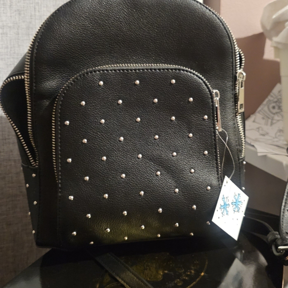 Cynthia Rowley Black Studded Backpack